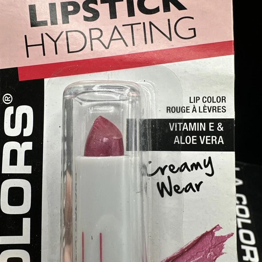 LA‎ COLORS BLC6 Dusty Rose CREAMY WEAR ALOE VERA VITAMIN E LIPSTICK Pack 2